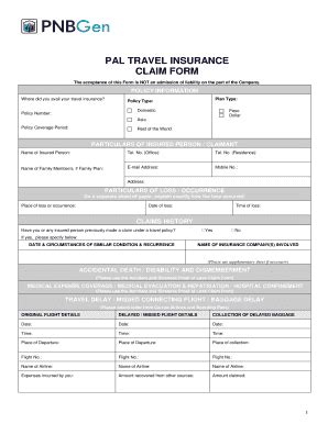 PAL Travel Insurance .